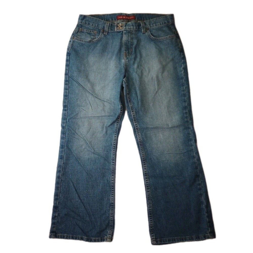 Nautica Cropped Denim Jeans sz 10 Womens Medium Wash Style #52P998